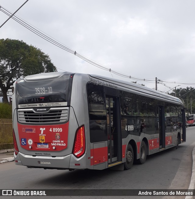 Express Transportes Urbanos Ltda 4 8999 na cidade de São Paulo, São Paulo, Brasil, por Andre Santos de Moraes. ID da foto: 10666709.