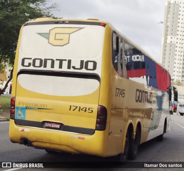 Empresa Gontijo de Transportes 17145 na cidade de Salvador, Bahia, Brasil, por Itamar dos Santos. ID da foto: 10666792.