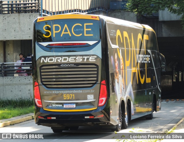 Expresso Nordeste 5971 na cidade de São Paulo, São Paulo, Brasil, por Luciano Ferreira da Silva. ID da foto: 10667314.