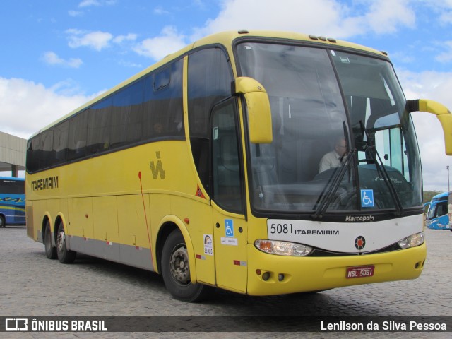 Viação Itapemirim 5081 na cidade de Caruaru, Pernambuco, Brasil, por Lenilson da Silva Pessoa. ID da foto: 10665932.