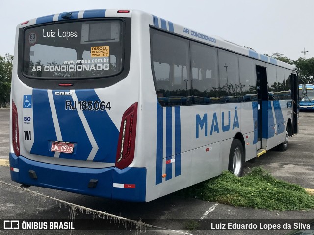 Viação Mauá RJ 185.064 na cidade de Niterói, Rio de Janeiro, Brasil, por Luiz Eduardo Lopes da Silva. Número da foto: #10665877.