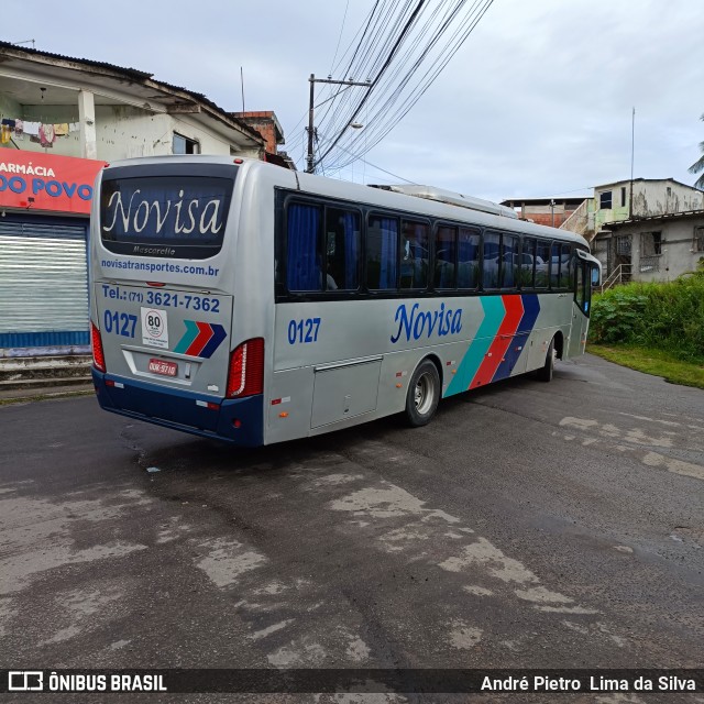 Novisa Transportes Rodoviários e Serviços 0127 na cidade de Lauro de Freitas, Bahia, Brasil, por André Pietro Lima da Silva. Número da foto: #10665517.