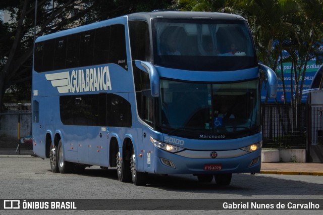 Viação Águia Branca 50100 na cidade de Resende, Rio de Janeiro, Brasil, por Gabriel Nunes de Carvalho. ID da foto: 10667801.