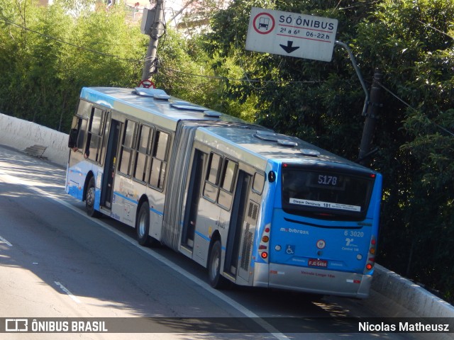 Viação Paratodos > São Jorge > Metropolitana São Paulo > Mobibrasil 6 3020 na cidade de São Paulo, São Paulo, Brasil, por Nicolas Matheusz. Número da foto: #10668216.