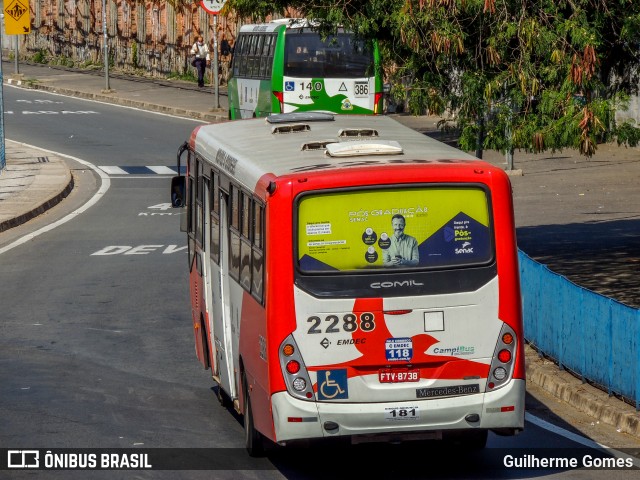 Expresso CampiBus 2288 na cidade de Campinas, São Paulo, Brasil, por Guilherme Gomes. ID da foto: 10671961.