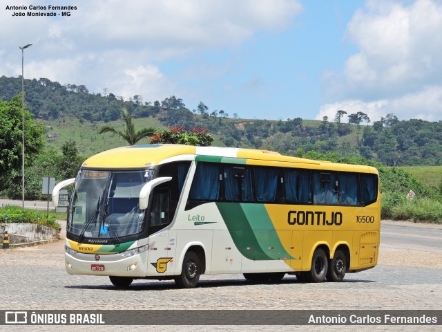 Empresa Gontijo de Transportes 16500 na cidade de João Monlevade, Minas Gerais, Brasil, por Antonio Carlos Fernandes. ID da foto: 10670029.