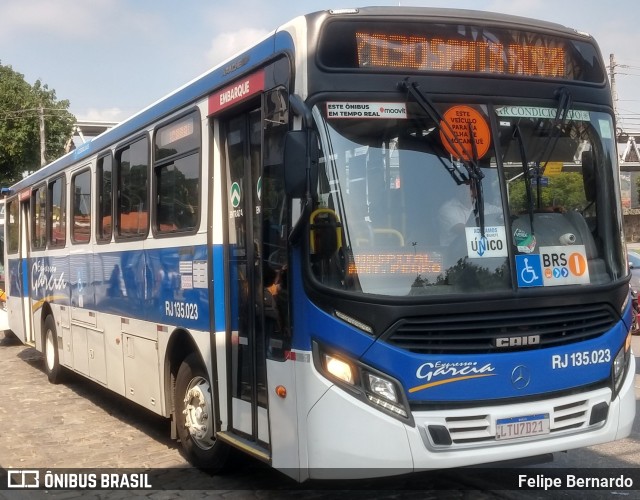 Expresso Garcia RJ 135.023 na cidade de Rio de Janeiro, Rio de Janeiro, Brasil, por Felipe Bernardo. ID da foto: 10669794.