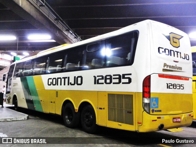 Empresa Gontijo de Transportes 12835 na cidade de São Paulo, São Paulo, Brasil, por Paulo Gustavo. ID da foto: 10669078.