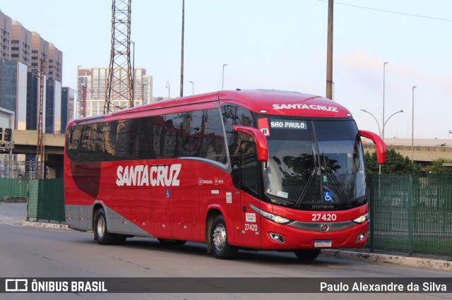 Viação Santa Cruz 27420 na cidade de São Paulo, São Paulo, Brasil, por Paulo Alexandre da Silva. Número da foto: #10671166.