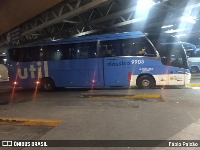 UTIL - União Transporte Interestadual de Luxo 9903 na cidade de Rio de Janeiro, Rio de Janeiro, Brasil, por Fábio Paixão. Número da foto: #10671675.