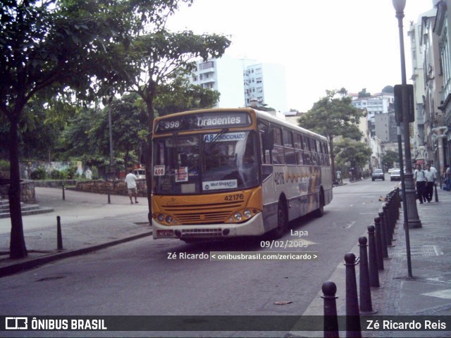 Transportes Oriental 42176 na cidade de Rio de Janeiro, Rio de Janeiro, Brasil, por Zé Ricardo Reis. ID da foto: 10671328.