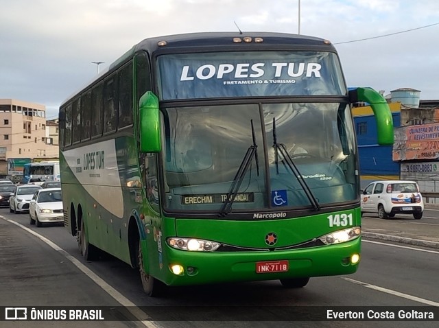 Lopes Tur 1431 na cidade de Cariacica, Espírito Santo, Brasil, por Everton Costa Goltara. Número da foto: #10672411.