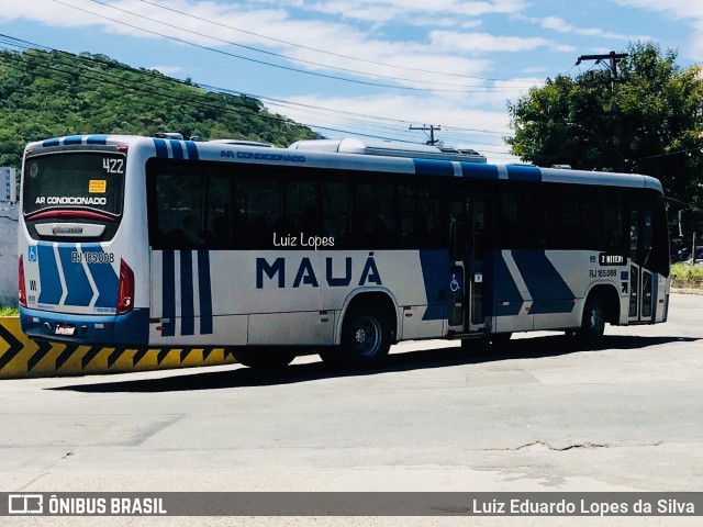 Viação Mauá RJ 185.008 na cidade de Niterói, Rio de Janeiro, Brasil, por Luiz Eduardo Lopes da Silva. Número da foto: #10669455.