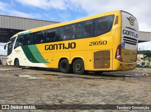 Empresa Gontijo de Transportes 21650 na cidade de Jeremoabo, Bahia, Brasil, por Teodoro Conceição. ID da foto: 10669245.