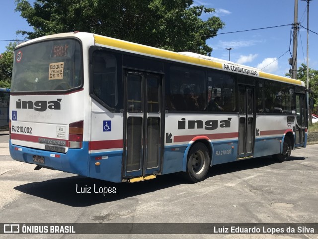 Auto Lotação Ingá RJ 210.002 na cidade de Niterói, Rio de Janeiro, Brasil, por Luiz Eduardo Lopes da Silva. ID da foto: 10669450.