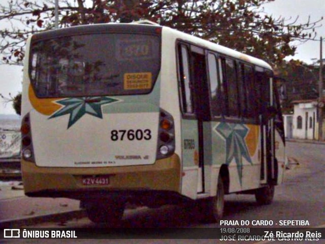 Transportes Zona Oeste 87603 na cidade de Rio de Janeiro, Rio de Janeiro, Brasil, por Zé Ricardo Reis. ID da foto: 10671091.