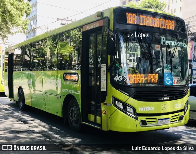 Viação Pendotiba 2.1.163 na cidade de Niterói, Rio de Janeiro, Brasil, por Luiz Eduardo Lopes da Silva. Número da foto: #10669447.