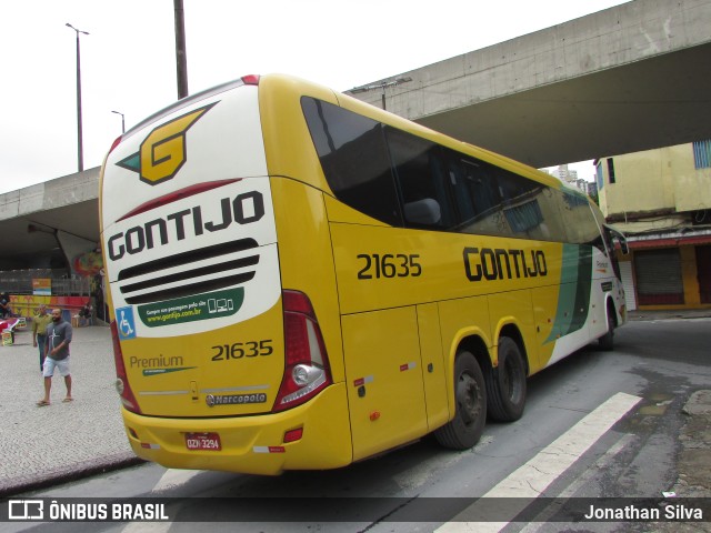 Empresa Gontijo de Transportes 21635 na cidade de Belo Horizonte, Minas Gerais, Brasil, por Jonathan Silva. ID da foto: 10669584.