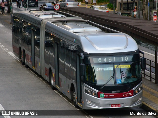 Viação Campo Belo 7 1175 na cidade de São Paulo, São Paulo, Brasil, por Murilo da Silva. ID da foto: 10669781.