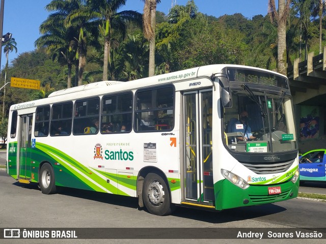 Viação Piracicabana Santos 4414 na cidade de Santos, São Paulo, Brasil, por Andrey  Soares Vassão. Número da foto: #10670336.