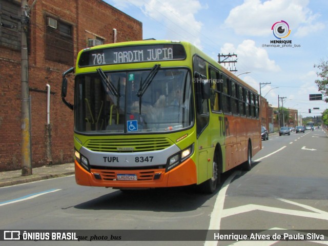 TUPi Transportes Urbanos Piracicaba 8347 na cidade de Piracicaba, São Paulo, Brasil, por Henrique Alves de Paula Silva. ID da foto: 10671604.