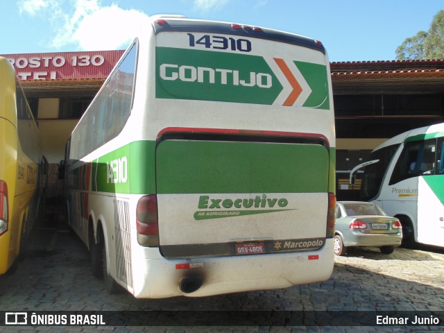 Empresa Gontijo de Transportes 14310 na cidade de Camanducaia, Minas Gerais, Brasil, por Edmar Junio. ID da foto: 10672364.