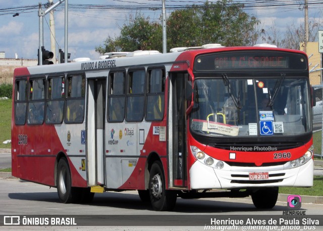 Itajaí Transportes Coletivos 2960 na cidade de Campinas, São Paulo, Brasil, por Henrique Alves de Paula Silva. ID da foto: 10672245.