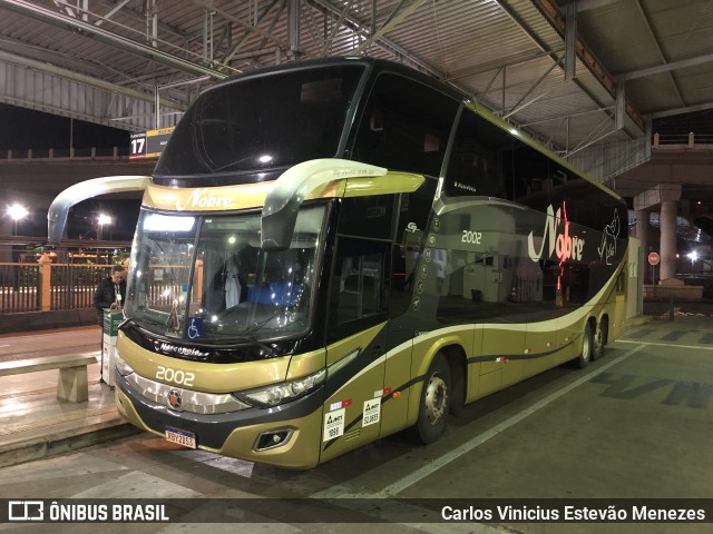 Nobre Transporte Turismo 2002 na cidade de São José do Rio Preto, São Paulo, Brasil, por Carlos Vinicius Estevão Menezes. ID da foto: 10670183.