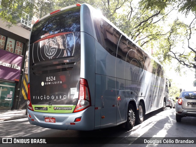 Viação Garcia 8524 na cidade de Belo Horizonte, Minas Gerais, Brasil, por Douglas Célio Brandao. Número da foto: #10673215.