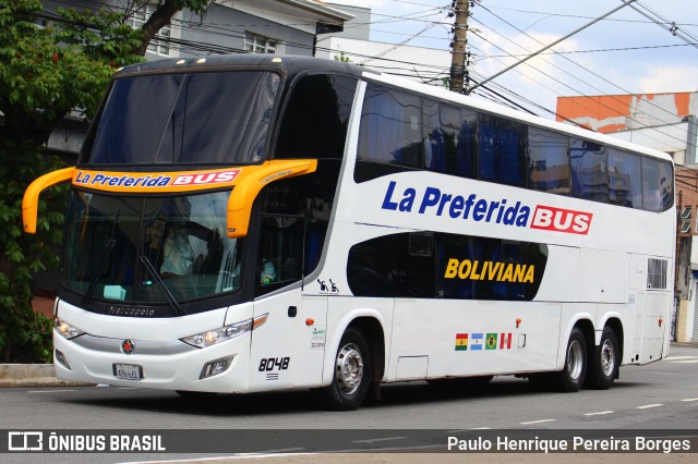 La Preferida Bus 8048 na cidade de São Paulo, São Paulo, Brasil, por Paulo Henrique Pereira Borges. ID da foto: 10674680.