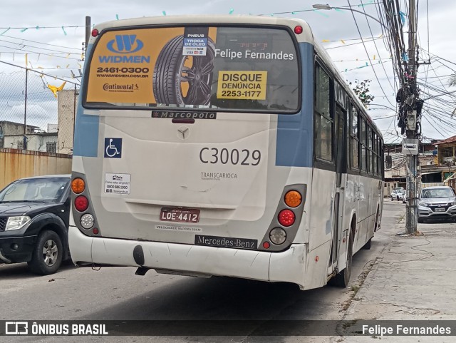 Transportes Futuro C30029 na cidade de Rio de Janeiro, Rio de Janeiro, Brasil, por Felipe Fernandes. ID da foto: 10672653.