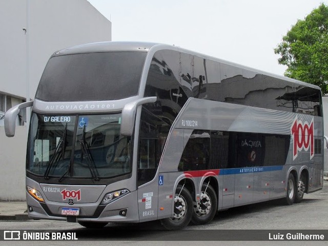 Auto Viação 1001 RJ 108.1214 na cidade de Rio de Janeiro, Rio de Janeiro, Brasil, por Luiz Guilherme. ID da foto: 10673494.