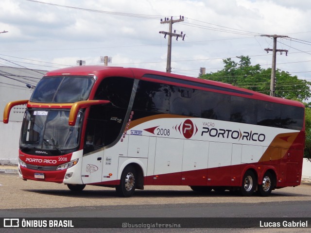 Auto Viação Porto Rico 2008 na cidade de Teresina, Piauí, Brasil, por Lucas Gabriel. ID da foto: 10673484.