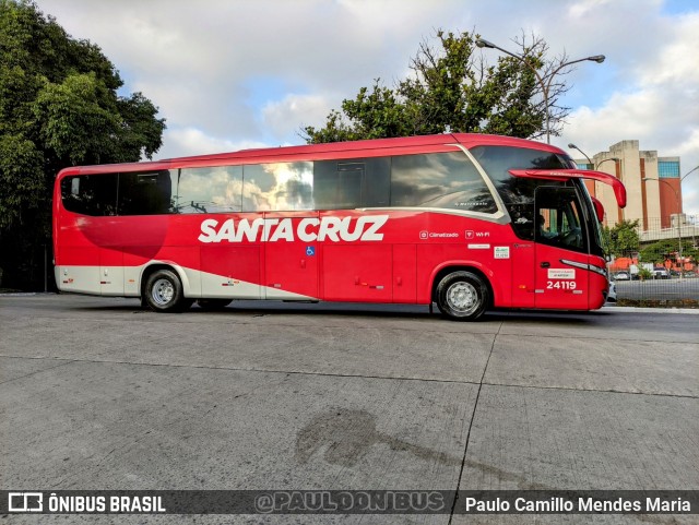 Viação Santa Cruz 24119 na cidade de São Paulo, São Paulo, Brasil, por Paulo Camillo Mendes Maria. ID da foto: 10674924.