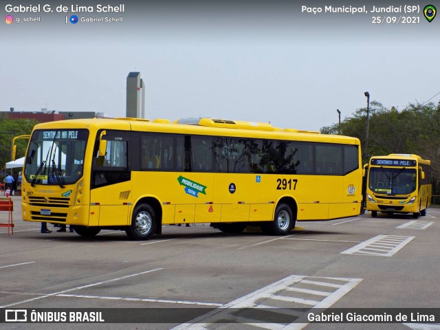 Viação Jundiaiense 2917 na cidade de Jundiaí, São Paulo, Brasil, por Gabriel Giacomin de Lima. Número da foto: #10673603.