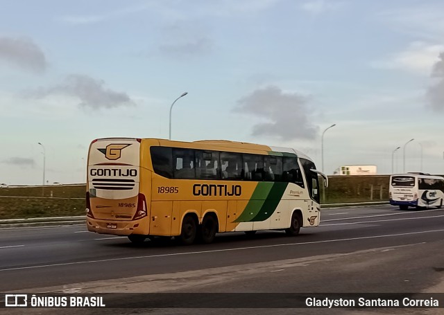 Empresa Gontijo de Transportes 18985 na cidade de Nossa Senhora do Socorro, Sergipe, Brasil, por Gladyston Santana Correia. Número da foto: #10675083.