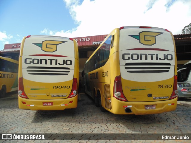 Empresa Gontijo de Transportes 18310 na cidade de Camanducaia, Minas Gerais, Brasil, por Edmar Junio. ID da foto: 10674443.