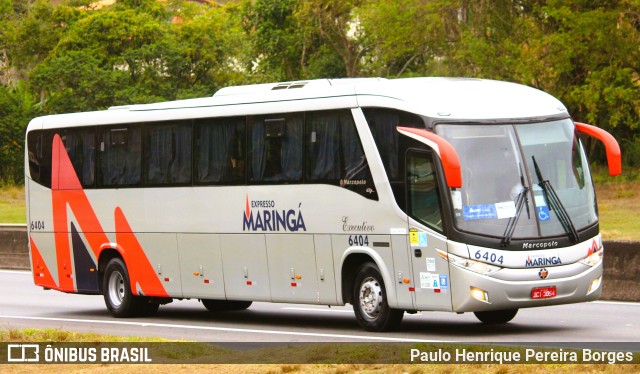 Expresso Maringá 6404 na cidade de Piraí, Rio de Janeiro, Brasil, por Paulo Henrique Pereira Borges. ID da foto: 10674928.