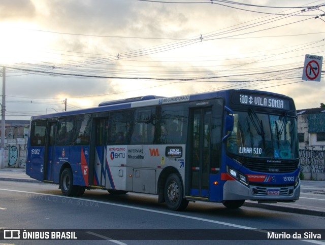 Viação Miracatiba 15.1002 na cidade de São Paulo, São Paulo, Brasil, por Murilo da Silva. Número da foto: #10672750.