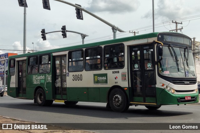 Expresso Caribus Transportes 3060 na cidade de Cuiabá, Mato Grosso, Brasil, por Leon Gomes. ID da foto: 10674987.