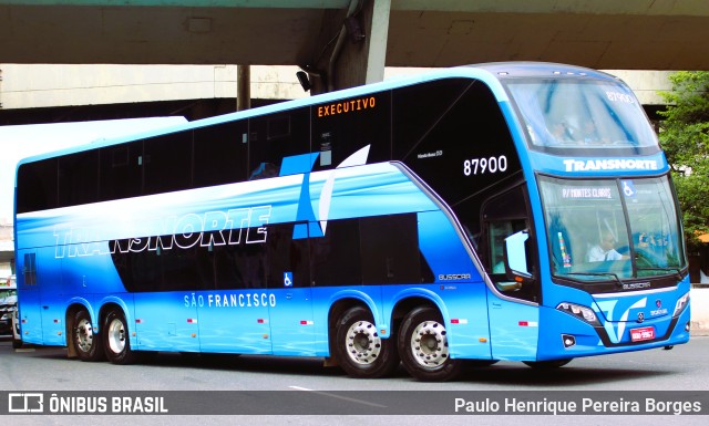 Transnorte - Transporte e Turismo Norte de Minas 87900 na cidade de Belo Horizonte, Minas Gerais, Brasil, por Paulo Henrique Pereira Borges. ID da foto: 10678574.