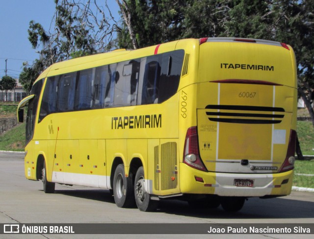 Viação Itapemirim 60067 na cidade de Natal, Rio Grande do Norte, Brasil, por Joao Paulo Nascimento Silva. Número da foto: #10676021.