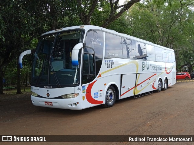 BHW Transportes 08 na cidade de Caibaté, Rio Grande do Sul, Brasil, por Rudinei Francisco Mantovani. ID da foto: 10677792.