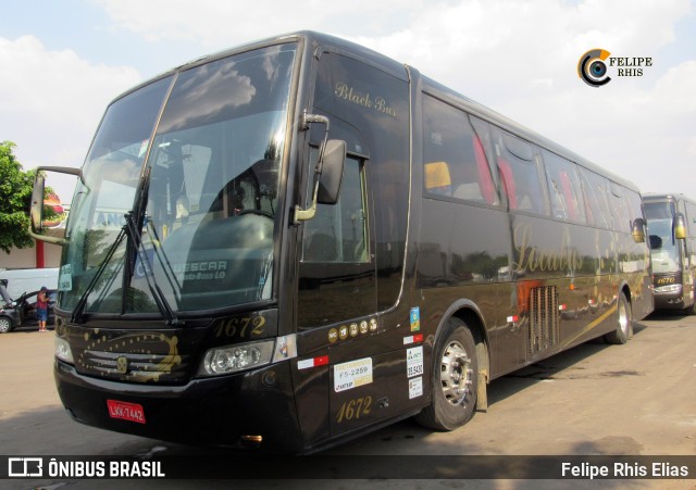 Locabus Locação e Transportes 1672 na cidade de Agudos, São Paulo, Brasil, por Felipe Rhis Elias. ID da foto: 10677996.