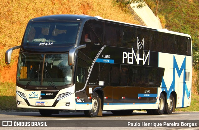 Empresa de Ônibus Nossa Senhora da Penha 61270 na cidade de Piraí, Rio de Janeiro, Brasil, por Paulo Henrique Pereira Borges. ID da foto: 10678528.