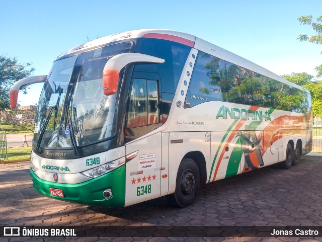 Empresa de Transportes Andorinha 6348 na cidade de Corumbá, Mato Grosso do Sul, Brasil, por Jonas Castro. ID da foto: 10675682.