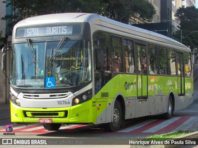 Auto Omnibus Floramar 10766 na cidade de Belo Horizonte, Minas Gerais, Brasil, por Henrique Alves de Paula Silva. ID da foto: 10675737.