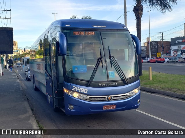 Viação Águia Branca 21490 na cidade de Cariacica, Espírito Santo, Brasil, por Everton Costa Goltara. Número da foto: #10678214.