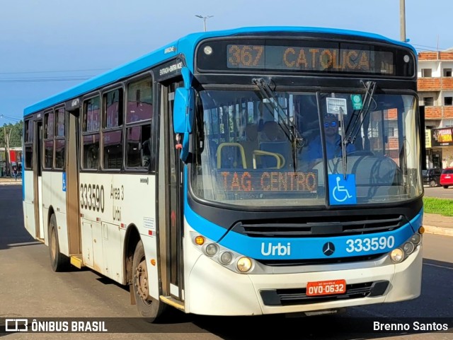 Urbi Mobilidade Urbana 333590 na cidade de Samambaia, Distrito Federal, Brasil, por Brenno Santos. ID da foto: 10678430.