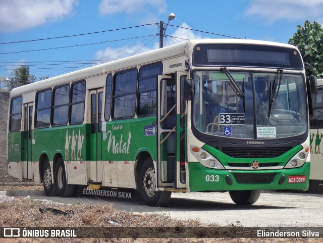 Transportes Cidade do Natal 7 033 na cidade de Natal, Rio Grande do Norte, Brasil, por Elianderson Silva. Número da foto: #10678512.